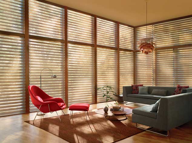 Custom Silhouette® shades by Hunter Douglas